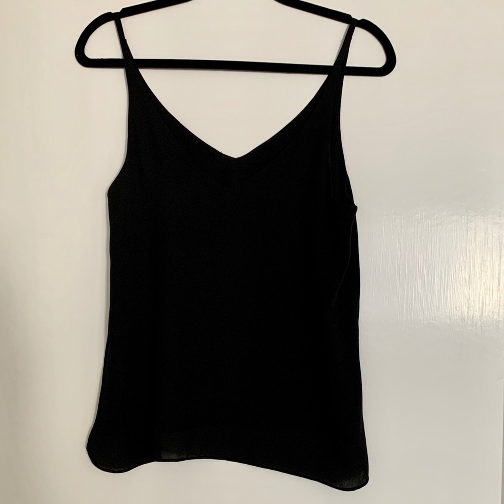 TOPSHOP Black V-Neck Tank, Never Worn - Picture 2 of 6